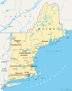 map of new england states