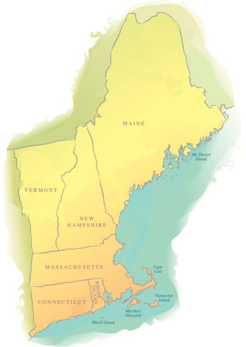 Map of New England